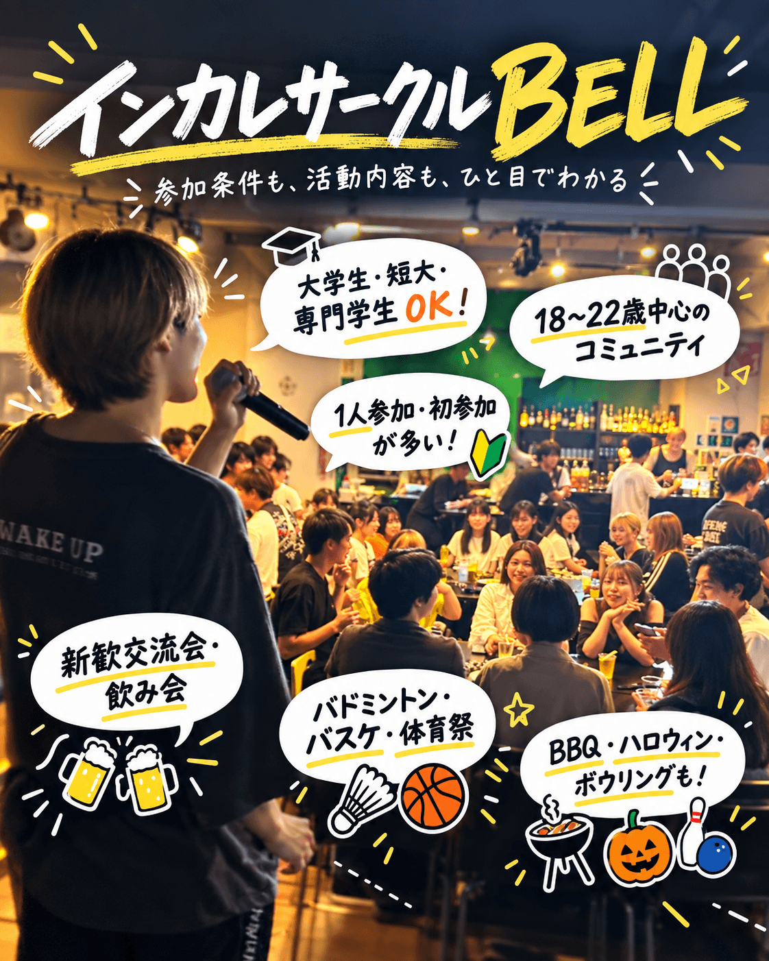 オンライン大学でも友達はできる？通信制大学生の参加が増える東京のインカレサークルBELL